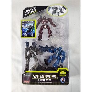 Cybotronix M.A.R.S. Heroes 35-Piece‎ Create & Build Action Figure Set New